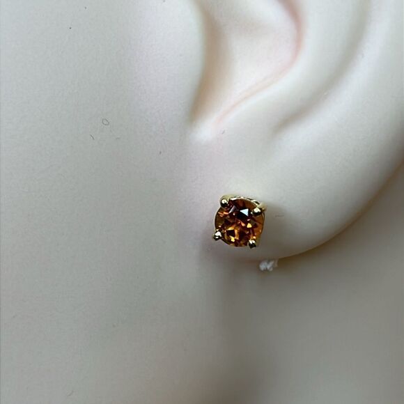 Premium Santa Ana Madeira Citrine Jewelry Set 18kyg/ Sterling Silver - Picture 4 of 11